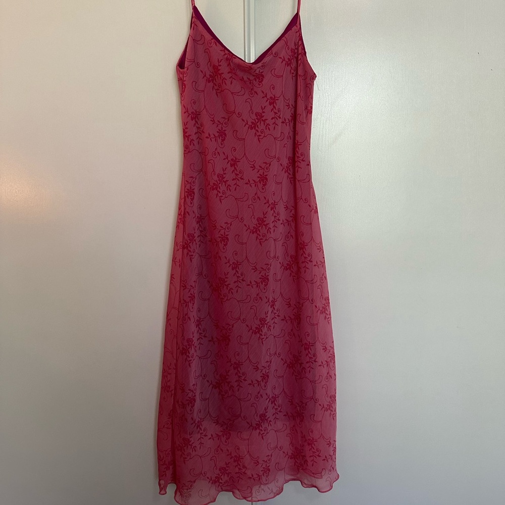 Vintage Floral Slip Dress Size Medium